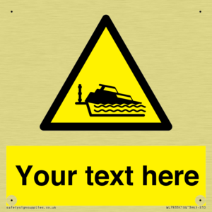 Custom warning grounding cruiser on lock cill